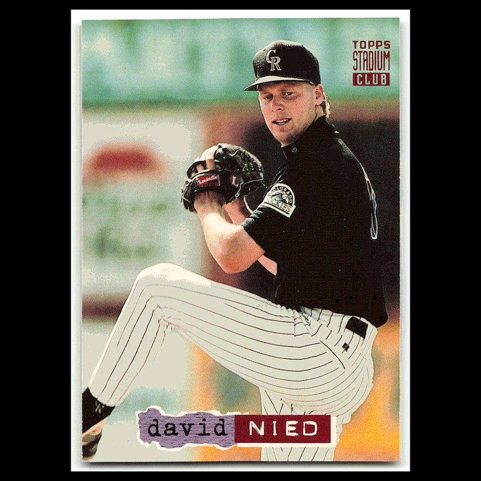 David Nied #153 1994 Topps Stadium Club Colorado Rockies Baseball Card MLB NM - Image 1 of 3