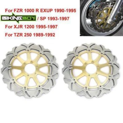 Front Brake Rotors Disc for Yamaha FZR 1000 GENESIS 1987-1989 XJR 1200 1995-1997 - Image 1 of 4