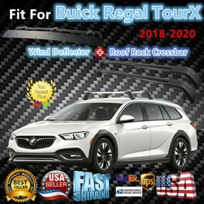Barra transversal de equipaje superior para Buick Regal TourX 2018-2020 + deflector de viento Foto 1 de 4