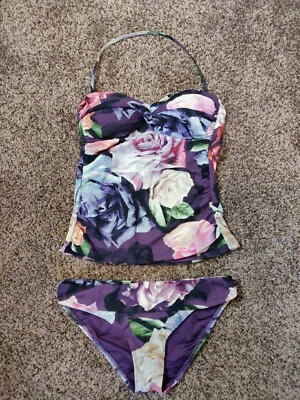 La Blanca women's S? swim set multi-floral tankini & bikini bottom (see below) - Image 1 of 4