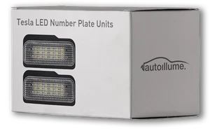 Unidades de luces LED Tesla Model S P90 P100D número de placa de licencia CanBus sin errores - Imagen 1 de 8