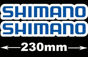 Shimano Stickers X2 Lure Rod Reel suit Fishing Boat Trailer Bar Fridge Caravan - Picture 1 of 2