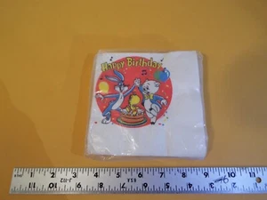 VINTAGE LOONEY TUNES HAPPY BIRTHDAY NAPKINS-SEALED-BUGS BUNNY-TWEETY-PORKY PIG** - Picture 1 of 6