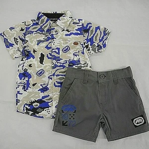 Toddler/Boys Ecko Unltd. $40 Casual S.S. Shirt & Shorts 2Pc Set Sizes 2T - 7 - Picture 1 of 4