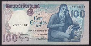 ́ ́ BILLETE DE ERROR PORTUGAL - 100 ESCUDOS CH.8 - P178 - 1984 *1904* - En muy buen estado ðμ ̇«1ð ́ - Imagen 1 de 6