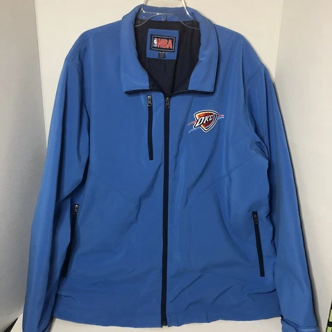 NBA Oklahoma City Thunder Jacket XXL Logo Game Day Polyester Spandex ๐ Cover