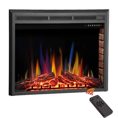 R.W.FLAME 36'' Recessed Electric Fireplace Insert,Remote Control,750W-1500W - Image 1 of 4