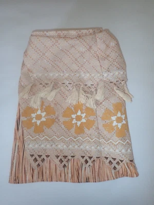 DISNEY STORE Girls Moana Costume Skirt Tassel Kids Size 4 Floral Hawaiian - Image 1 of 4