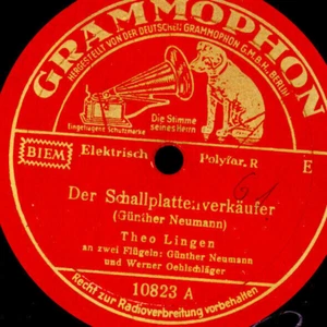 THEO LINGEN Der Schallplattenverkäufer/Ballade vom...Emil Schellackplatte S8186 - Bild 1 von 2