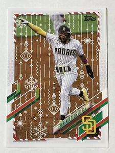 2021 Topps Holiday SP #HW1 Fernando Tatis (Santa Belt) Code 426 Photo Variation - Picture 1 of 2