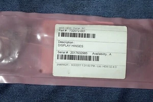 HP PAVILLION LAPTOP DISPLAY BRACKETS WITH HINGES -732072-001 - Picture 1 of 3