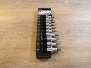 VULCAN 10 STÜCK TORX STAR BIT ANTRIEB SCHRAUBENDREHER STECKSCHLÜSSELSATZ 3/8 ZOLL & 1/2 ZOLL 7701915 - Bild 1 von 6