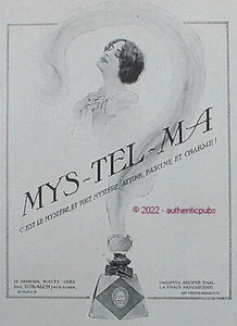 PUBLICITE TOKALON PARFUM MYS TEL MA POUR LA VRAIE PARISIENNE DE 1913 FRENCH AD - Foto 1 di 1