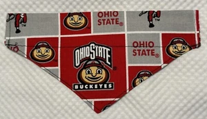 Ohio State Buckeyes Dog/Cat Bandana Fits Over Collar Size XS 9”W x5”L Notes - Picture 1 of 4