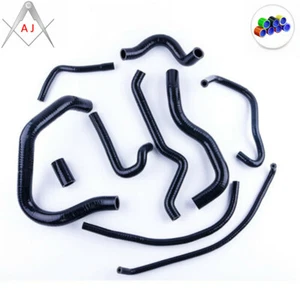 Manguera de refrigerante negra para radiador de silicona para Kawasaki ZZR600 2005 2006 2007 2008 - Imagen 1 de 3