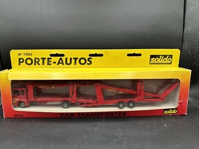 1980 Solido Renault Car Transporter #7006 France Porte Autos 1/43 - Image 1 of 4