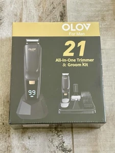 Recortadora de barba OLOV para hombre, kit de aseo todo en uno de 21 piezas para hombre y pinza para el cabello - Imagen 1 de 4