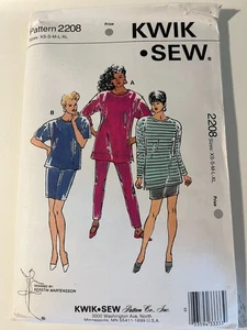 Kwik-Sew Sewing Pattern #2208-Misses' topS, PANTS, SKIRT-Sz xs-xlg UNCUT - Picture 1 of 2
