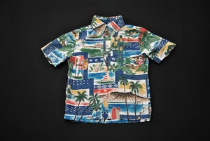 Reyn Spooner Mele Kalikimaka Weihnachten Hawaii Aloha Hemd Junge XS 9525VT - Bild 1 von 4