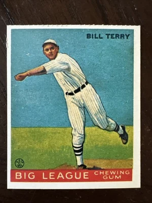 Tarjetas de béisbol clásicas Dover 1977 reimpresiones - Bill Terry 1933 Goudey Foto 1 de 2