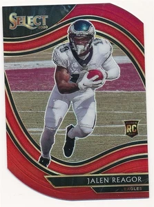JALEN REAGOR 2020 SELECT FUELD LEVEL RED PRIZM DIE-CUT #368 RC ROOKIE EAGLES - Picture 1 of 2