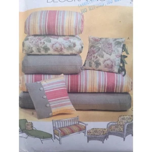 McCall's 4124 Sewing Pattern for Outdoor Furniture Cushions and Pillows - Picture 1 of 7