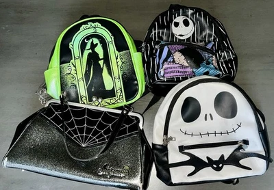 Lote (4) bolsos de mano y monedero Sourpuss de Halloween Pesadilla malvada antes de Navidad Foto 1 de 4