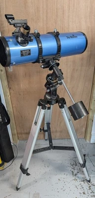Sky Watcher Telescope - D=130mm F=650mm Coated Optics & Tripod - Blue - Image 1 of 4