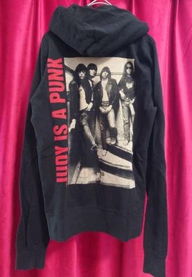 Hysteric Glamour × RAMONES Zip-up hoodie Black S Size 90s Vintage Japan - Image 1 of 4