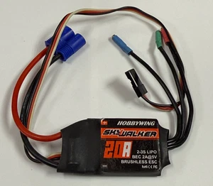 HobbyWing SkyWalker 20 Amp 20A RC Remote Control Brushless Speed Control ESC - Picture 1 of 1