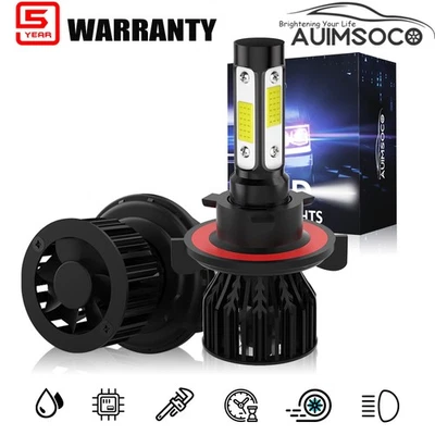 9008 H13 LED Headlight Super Bright High/Low Beam For Ford E-350 Econoline 2008 - Image 1 of 4