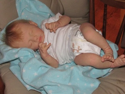 Reborn Jesse de Severine Piret, 19" 4 libras 7 OZ. Certificado de autenticidad Foto 1 de 4