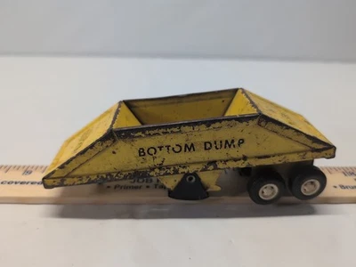Vintage Tonka Bottom Dump Trailer Belly Earth Mover Yellow 1960/70s - Image 1 of 4