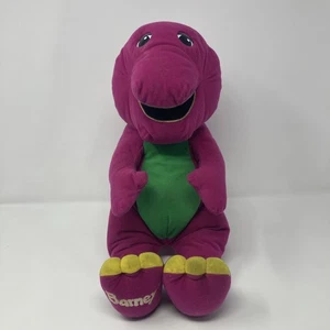 Sprechender Barney der Dinosaurier Plüsch getestet funktioniert Playskool 71245 Lyons 1992 - Bild 1 von 7