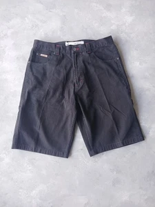 VTG Y2K Paco Mens Sz 36 Skater Shorts Wide Baggy Jnco Jorts Denim Black - Picture 1 of 9