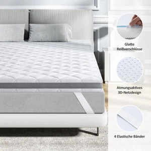 Matratzen Topper H3-H4 Oder H5-H6 Hart Gel Kaltschaum 90x200 140x200 160 180x200 - Bild 1 von 11