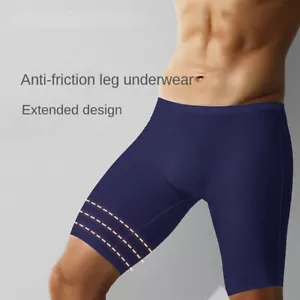 Sexy Herren Eis Seide langes Bein Boxershorts Etui Unterwäsche Shorts Hosen Unterhose - Bild 1 von 30