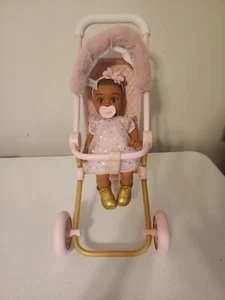 NUEVO CON ETIQUETAS FAO Negro Bebé 3 Ruedas Doll Cochecito Plus Cuddle Baby Doll - Imagen 1 de 7