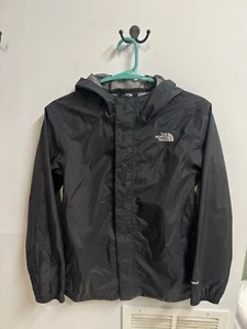 The North Face Light Rain Jacket HyVent Hooded Windbreaker Size Large 14/16 BLK - Picture 1 of 7
