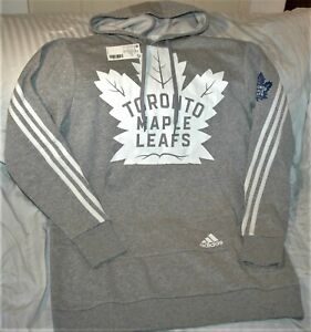 Toronto Maple Leafs LONG hoodie sweatshirt NEW with Tags women's small GRAY