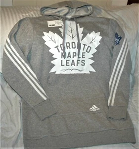 Toronto Maple Leafs LONG hoodie sweatshirt NEW with Tags women's small GRAY - Picture 1 of 4
