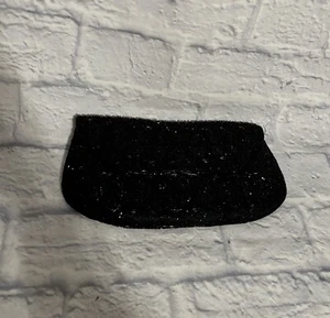 Vtg Magid Black Beaded Clutch Evening Purse Bag Made in Japan With Mirror - Picture 1 of 9