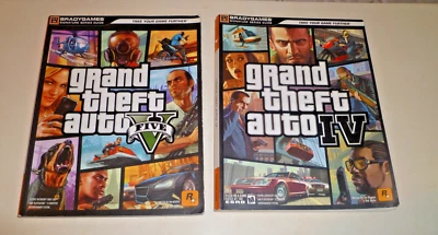 GTA 4 And 5 Grand Theft Auto IV & V Series Brady Games Strategy Guide Book - Image 1 of 4