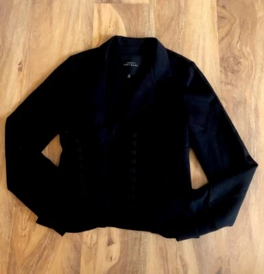 Chaqueta Blazer Robert Rodriguez Mujer Negra Recortada Talla 8 Foto 1 de 4