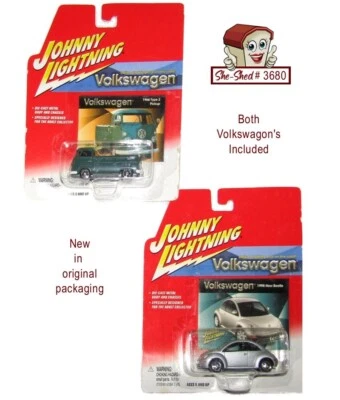 Johnny Lightning Volkswagen Lote de 2 Coches Die-Cast 359-01 Hot Wheels Foto 1 de 4