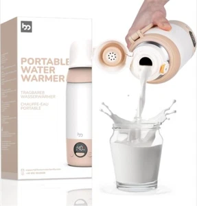 Calentador de agua portátil recargable a prueba de fugas frasco de viaje 500 ml acero para bebés - Imagen 1 de 8