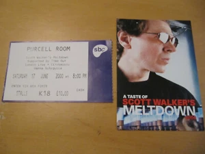 HANNAH SCHYGULLA - SCOTT WALKER'S MELTDOWN TICKET STUB & FLYER - 17. JUNI 2000 - Bild 1 von 1