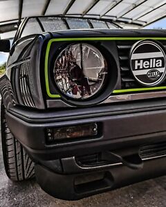 2x Hella Style Headlight Covers Caps VW GOLF 2 MK2 GTI GTD16V G60 Rallye 