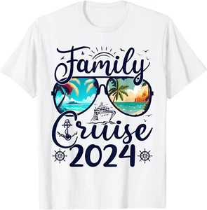 Family Cruise 2024 Summer Vacation Matching Family Cruise Gift Unisex T-Shirt - Picture 1 of 3