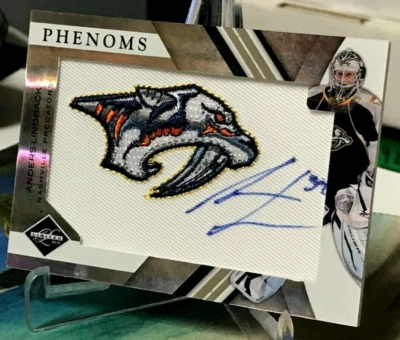 ANDERS LINDBACK RC AUTO PATCH PHENOMS LIMITED /299 PANINI #222 ROOKIE 2010 - Image 1 of 2